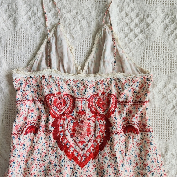 Johnny Was Los Angeles Bohemian Boho Embroidered Dress Medium Lined - Picture 4 of 16